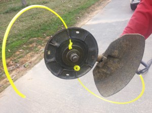 Tali nylon sebuah brush-cutter