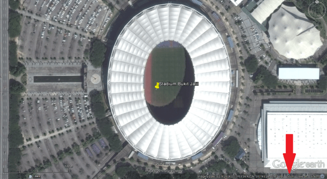 Bacaan elevation adalah 55 meter