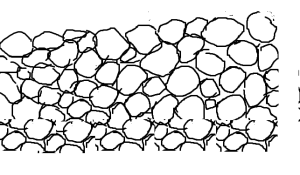 Partikel partikel pasir duduk situ diam diam, air boleh lalu, takde masalah...