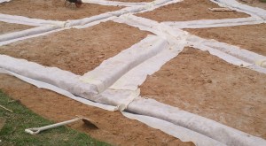 geotextile in drain not pipe