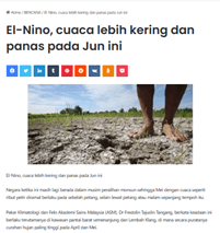 El Nino 2023. Persiapan&nbsp;Padang.